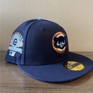 Chicago Cubs Blue New Era Fitted Hat 7 1/8 Icey Blue UV 1990 ASG Patch 59FIFTY